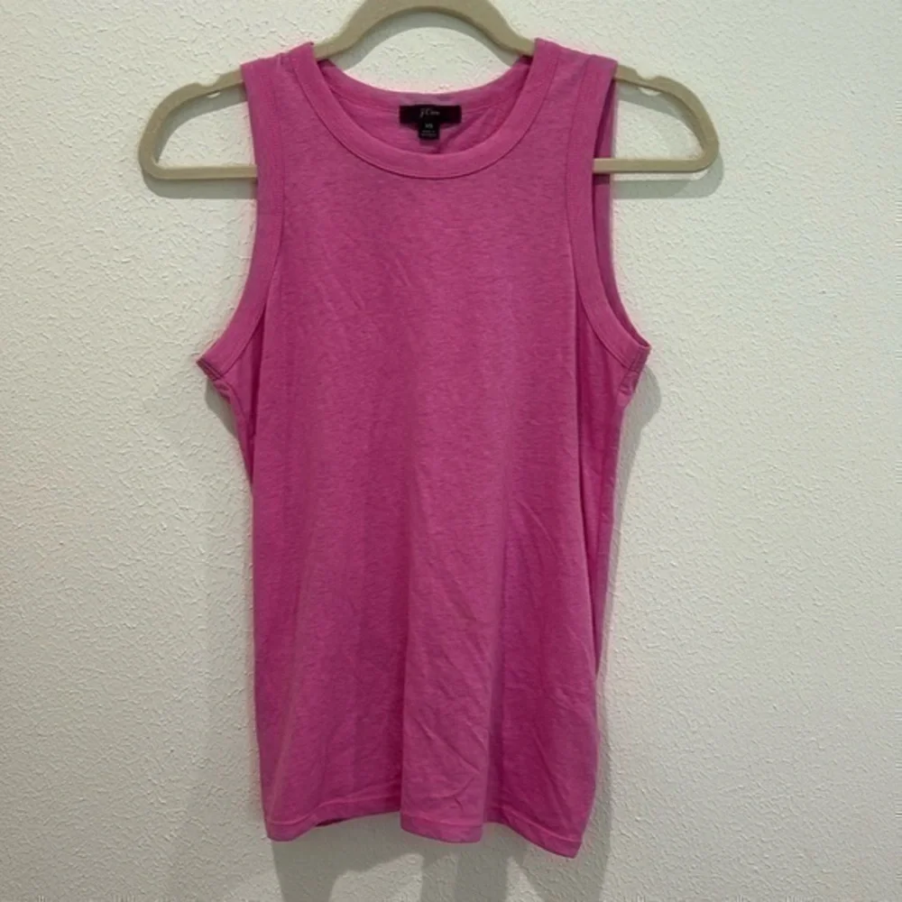 J.CREW WOMEN'S HEATHER PINK SLEEVELESS SOFT TIE-BACK TANK TOP Sz XS